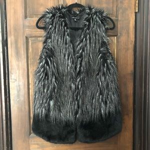 Faux fur vest